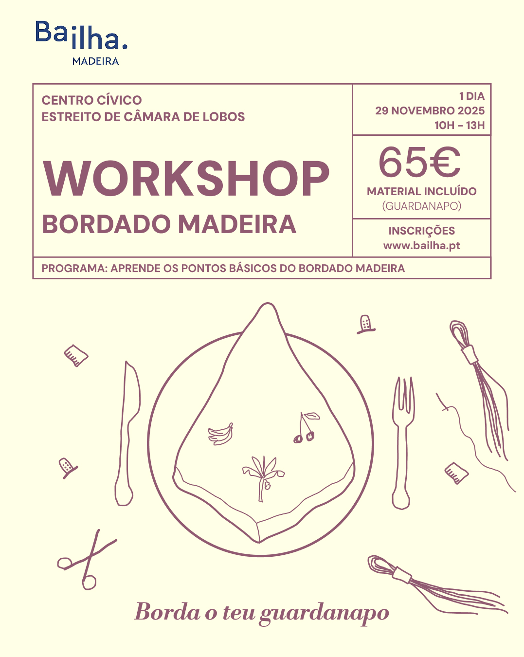Workshops Guardanapo 29 nov