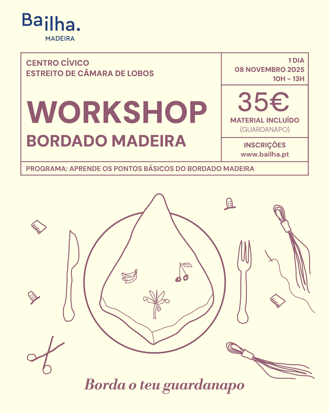 Workshops Guardanapo 8 nov
